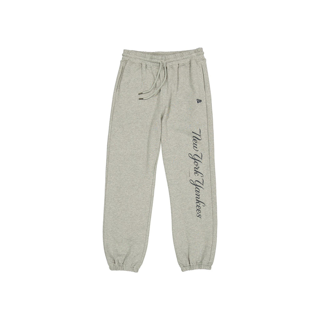 New York Yankees Relaxed Heather Gray Fleece Pants