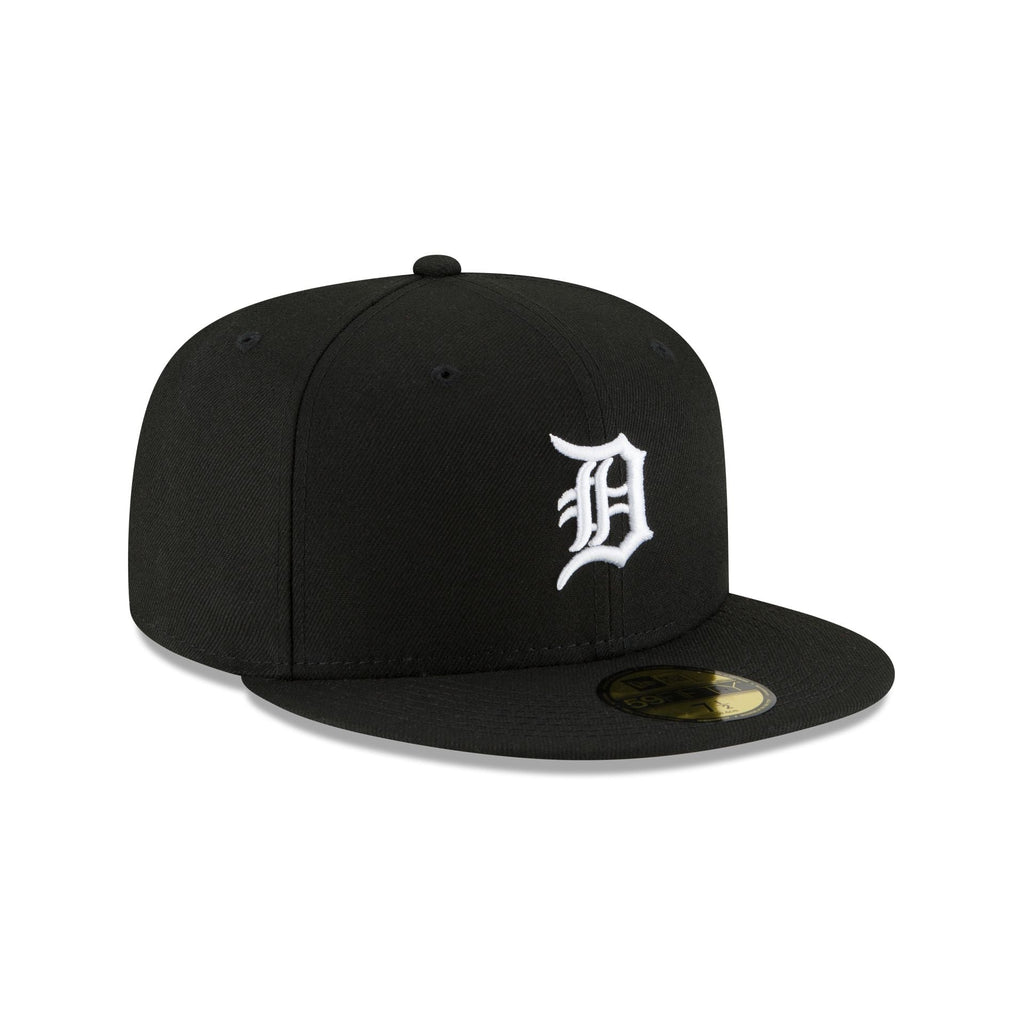 Detroit Tigers Basic Black and White 59FIFTY Fitted Hat