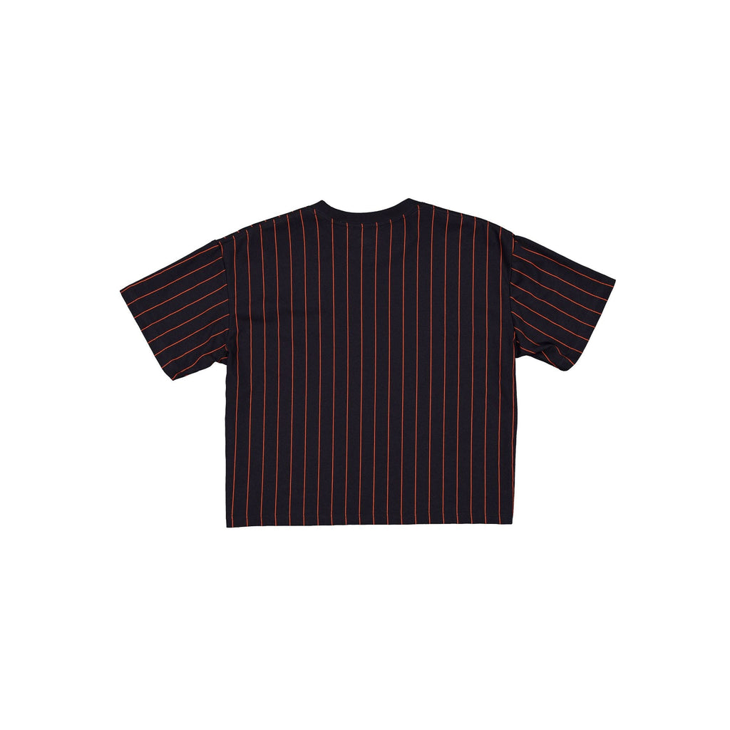 Houston Astros Throwback Women's Cropped Pinstripe T-Shirt