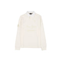 New York Yankees Off White Script Long Sleeve Rugby Shirt