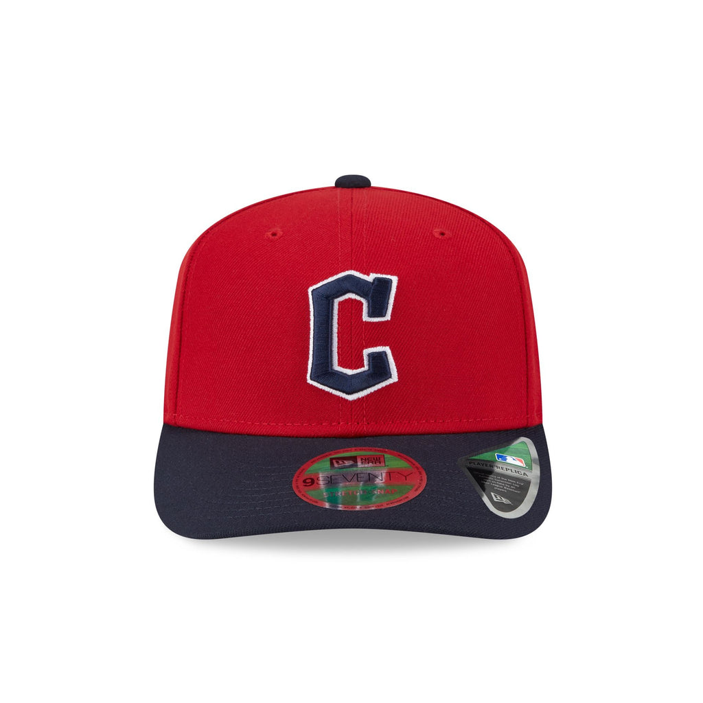 Cleveland Guardians Home Authentic Collection 9SEVENTY Stretch-Snap Hat