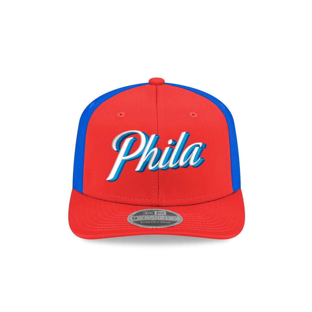 Philadelphia 76ers 2025 Statement Edition 9SEVENTY Stretch-Snap Hat