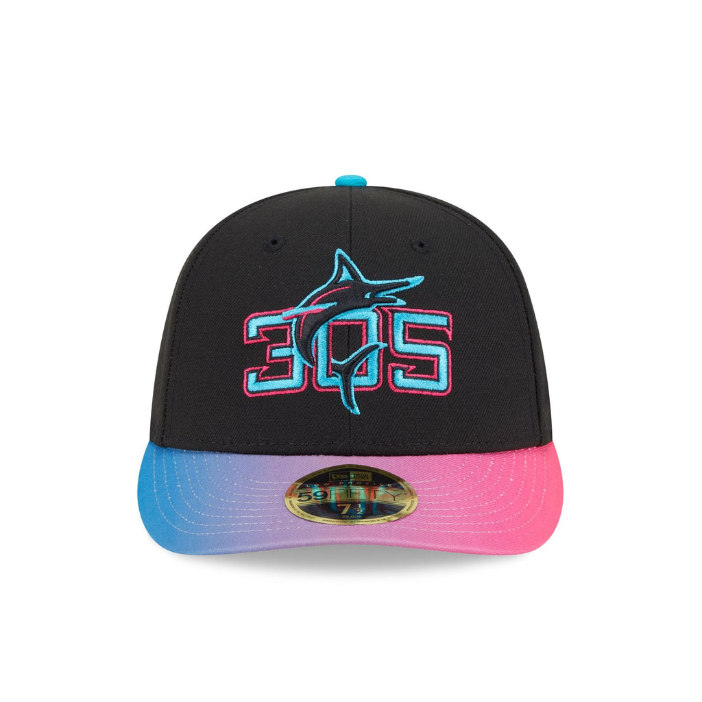 Miami Marlins City Connect Low Profile 59FIFTY Fitted Hat