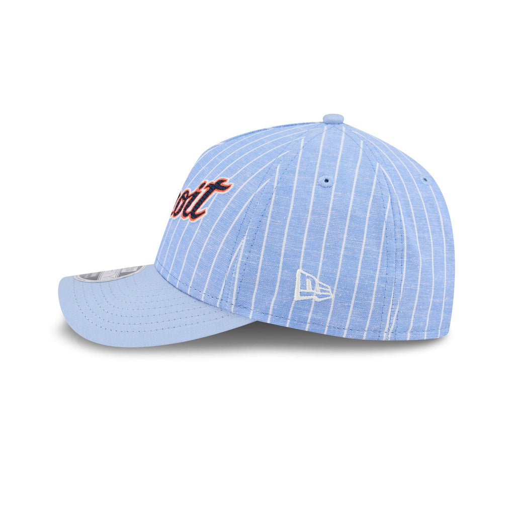 Detroit Tigers Pinstripe Linen 9FORTY M-Crown A-Frame Snapback Hat