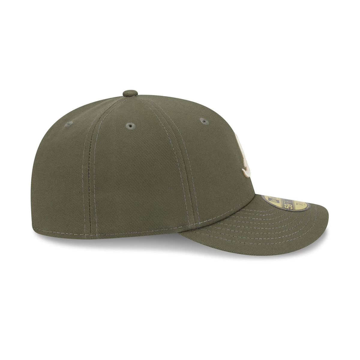 Atlanta Braves Tonal Florals Olive 59FIFTY Fitted Hat