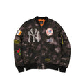Alpha Industries x New York Yankees Black Camo MA-1 Bomber Jacket