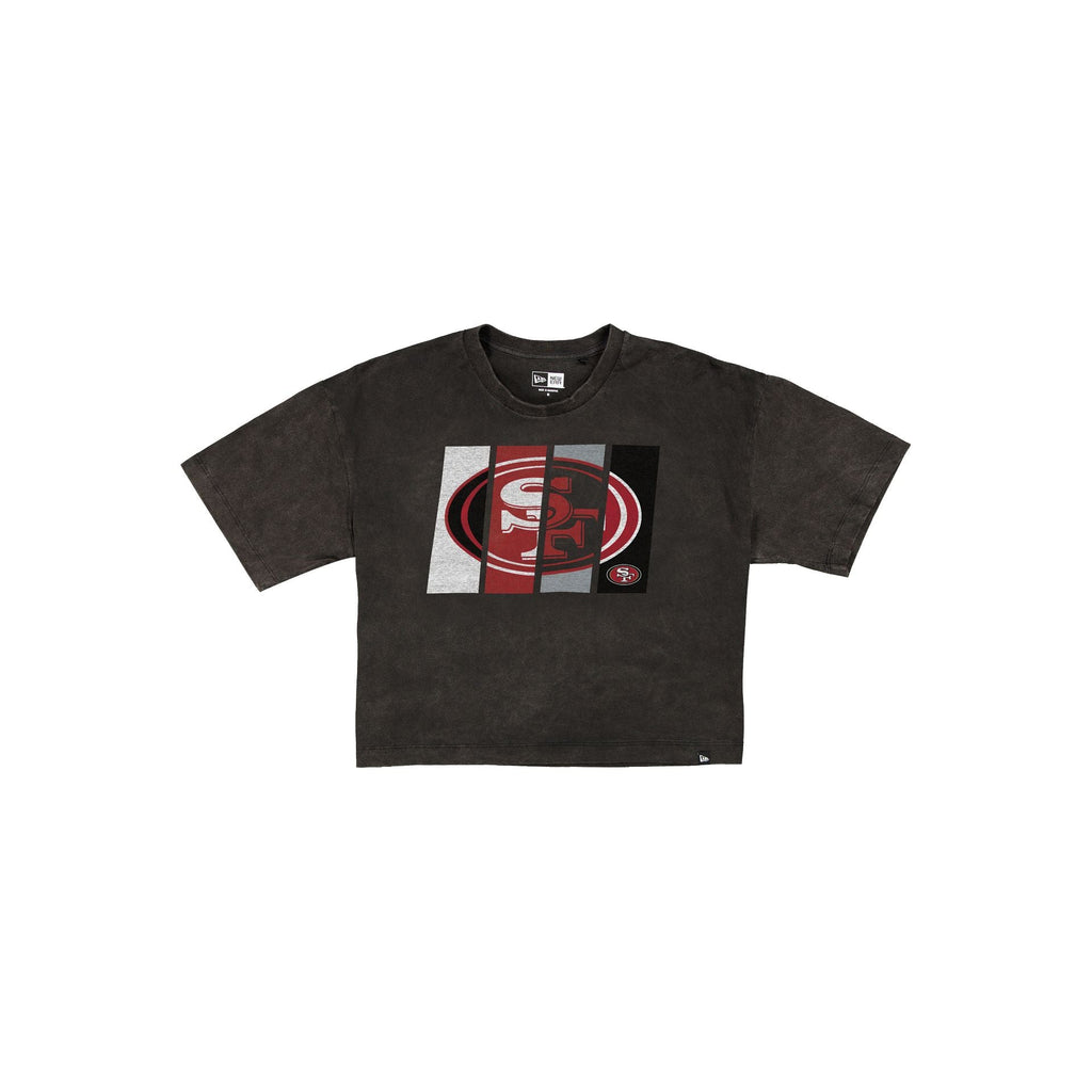 San Francisco 49ers Sport Night Black Cropped Women's T-Shirt