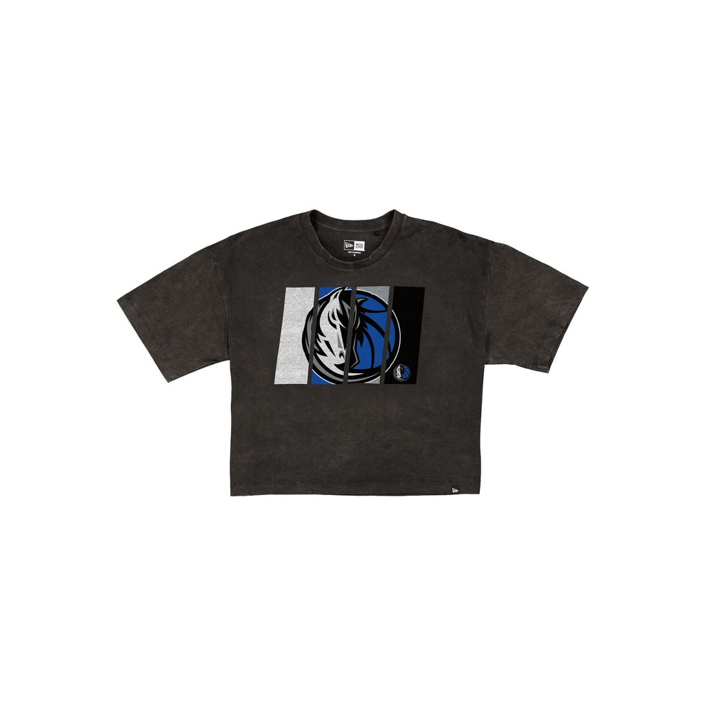 Dallas Mavericks Sport Night Black Cropped Women's T-Shirt