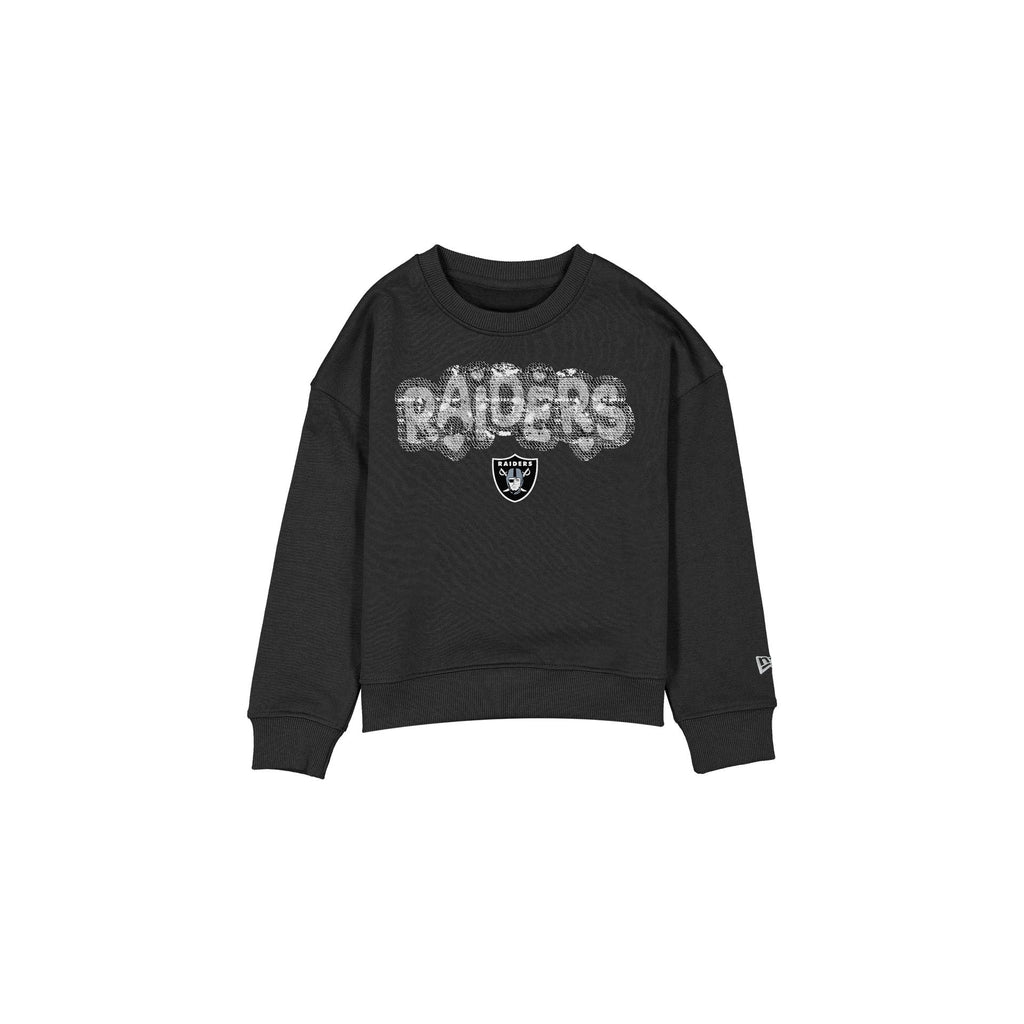Las Vegas Raiders Flip Sequin Girls Crewneck