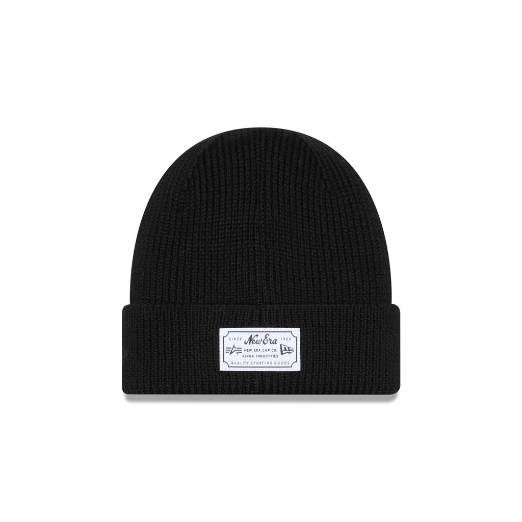Alpha Industries x New York Mets Black Cuff Knit Hat