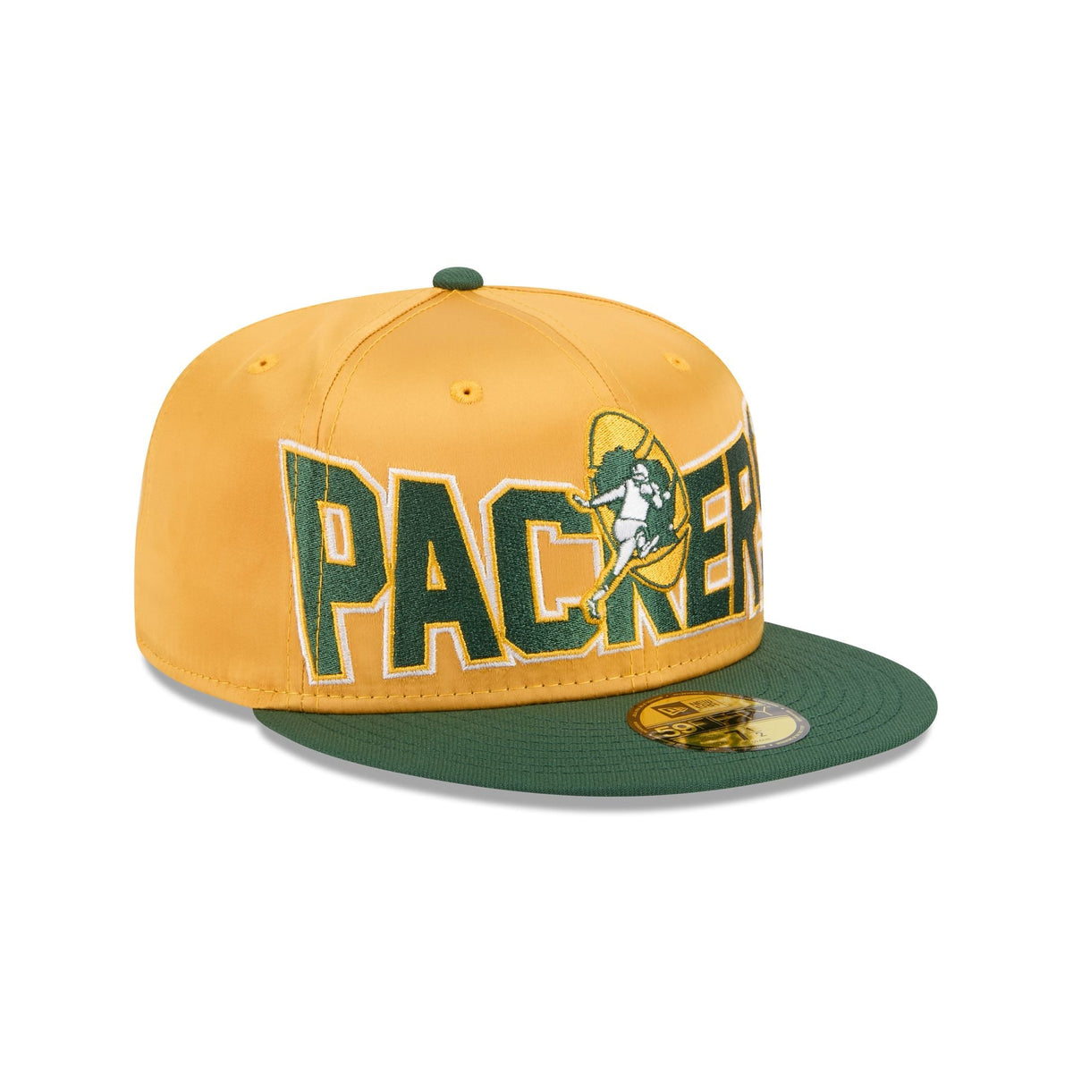 Green Bay Packers Bold Satin 59FIFTY Fitted Hat