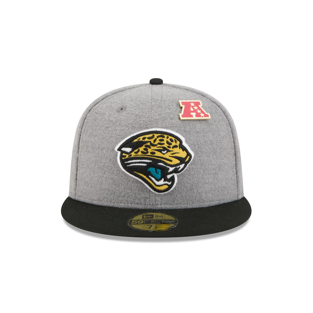 Jacksonville Jaguars Heather Gray Wool 59FIFTY Fitted Hat
