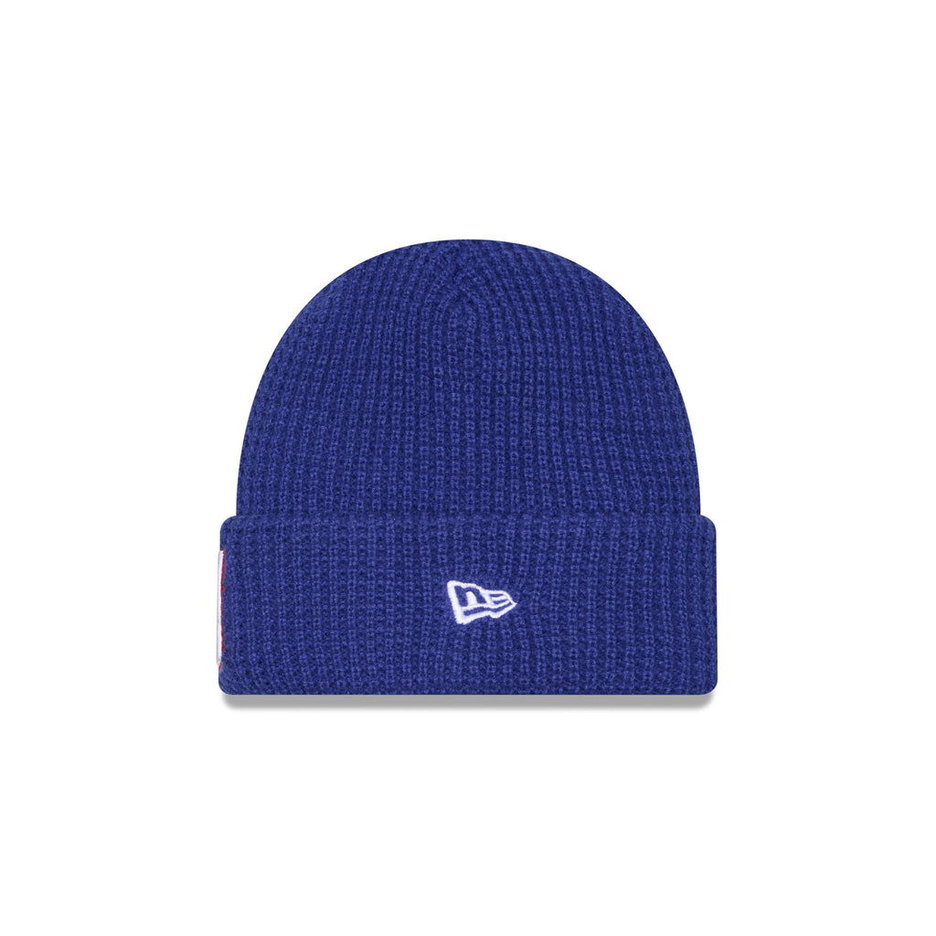 New York Giants Waffle Stitch Knit Beanie Hat