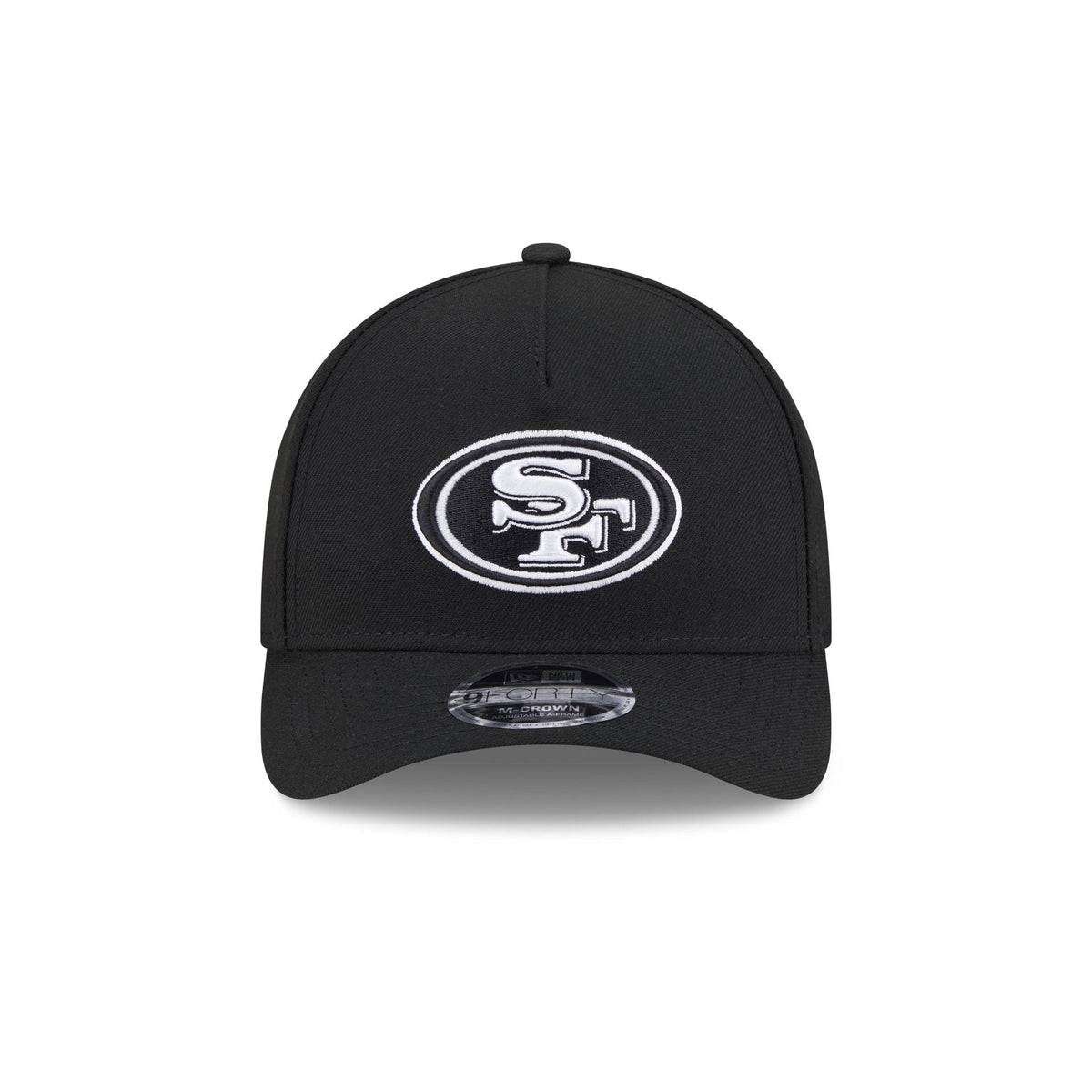 San Francisco 49ers Black & White 9FORTY M-Crown A-Frame Snapback Hat