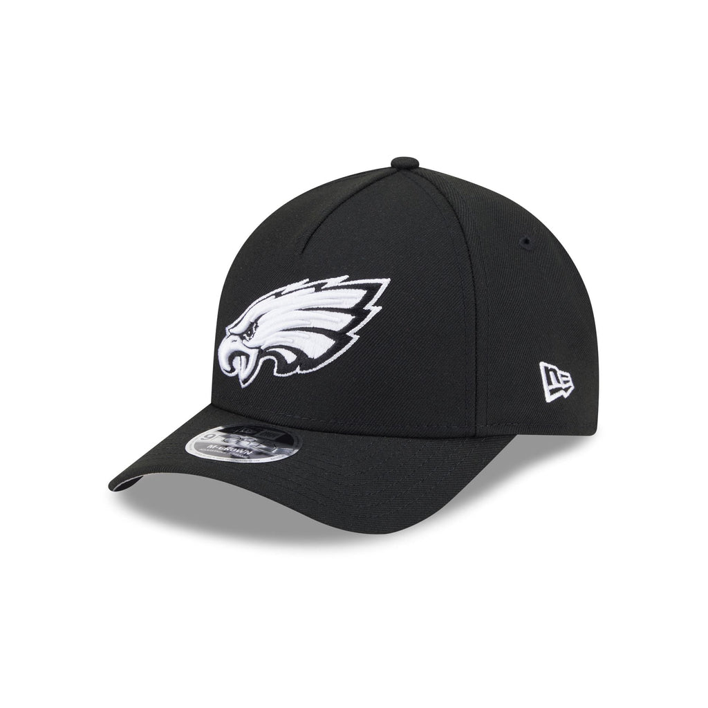 Philadelphia Eagles Black & White 9FORTY M-Crown A-Frame Snapback Hat