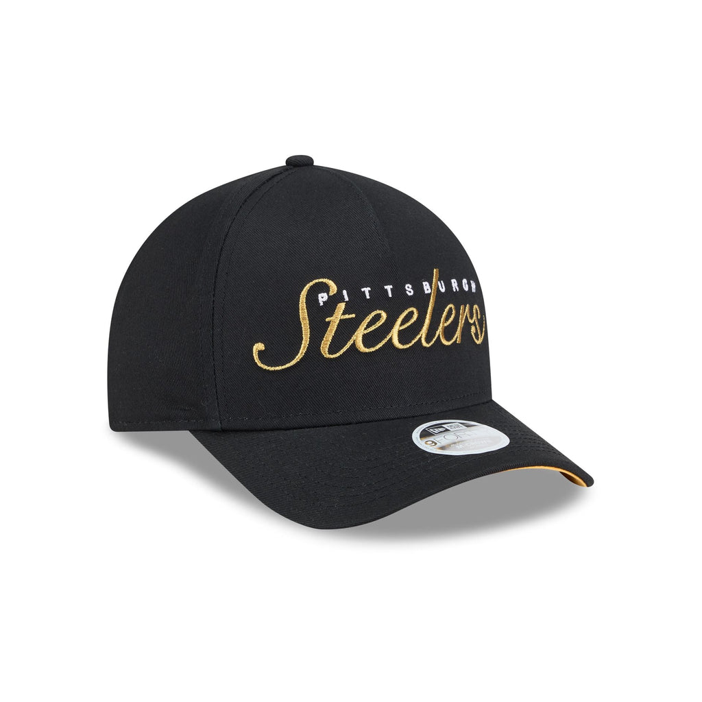 Pittsburgh Steelers Metallic Women's 9FORTY M-Crown A-Frame Snapback Hat