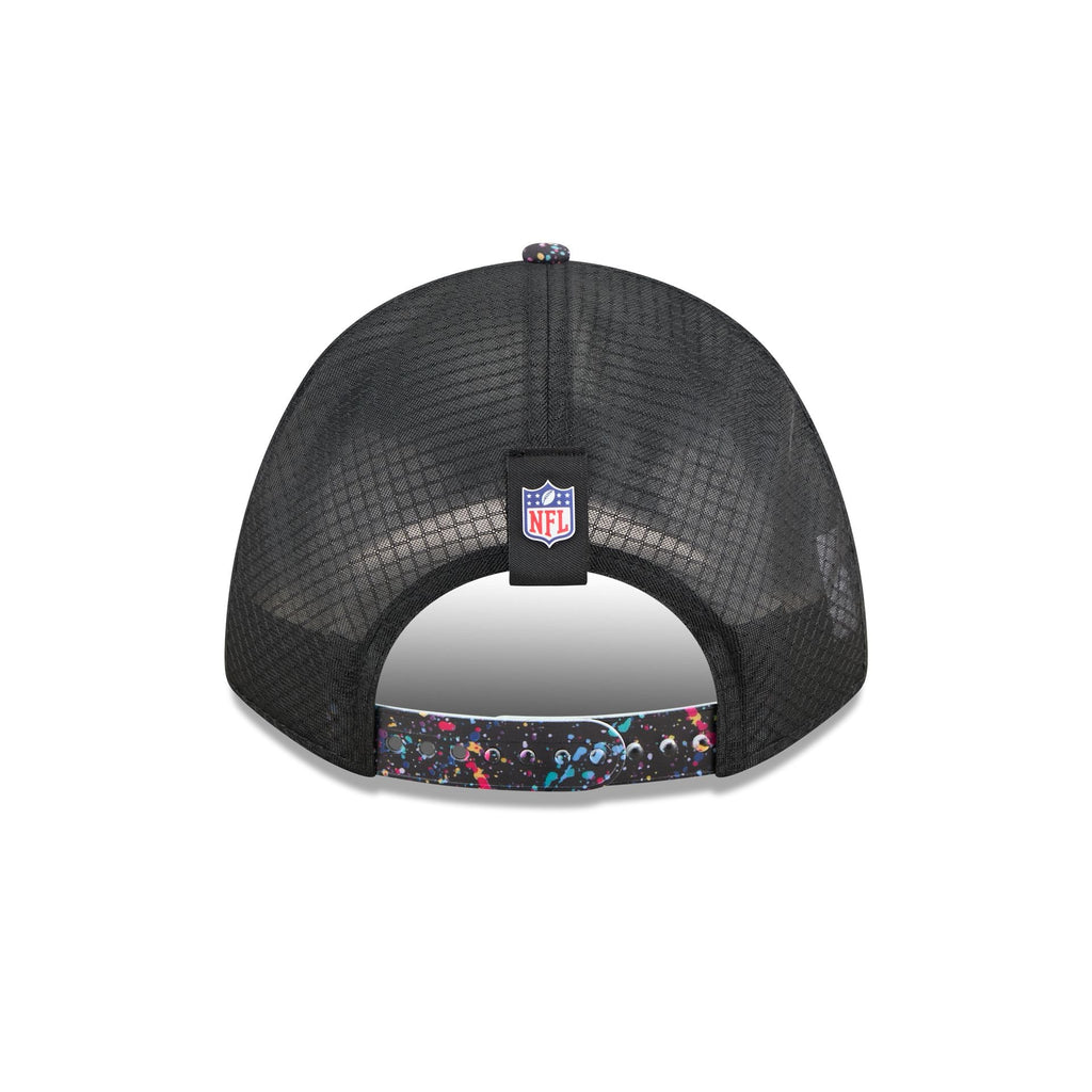 New York Jets 2025 Crucial Catch 9FORTY M-Crown A-Frame Trucker Hat