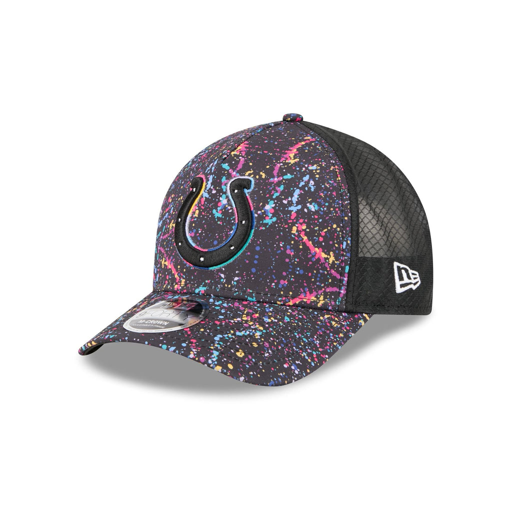 Indianapolis Colts 2025 Crucial Catch 9FORTY M-Crown A-Frame Trucker Hat
