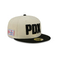 Portland Trail Blazers 2025 City Edition Chrome White Corduroy 59FIFTY Fitted Hat