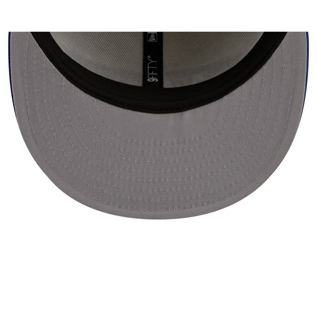 New York Knicks 2025 City Edition Chrome White Corduroy 9FIFTY Snapback Hat