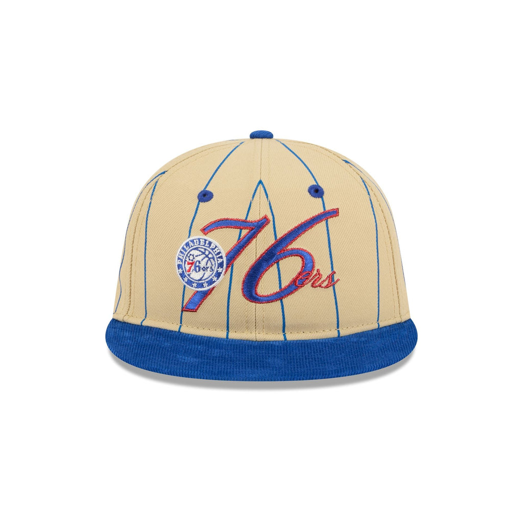 Philadelphia 76ers Pinstripe Script Retro Crown 9FIFTY Adjustable Hat