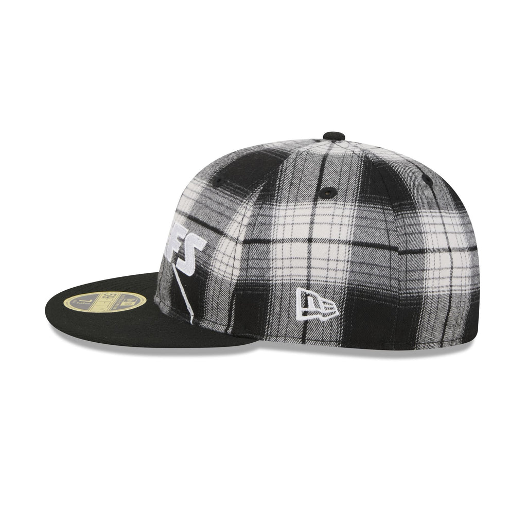 Kansas City Chiefs Grunge Plaid Retro Crown 59FIFTY Fitted Hat