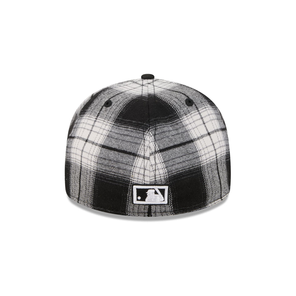 New York Mets Grunge Plaid Retro Crown 59FIFTY Fitted Hat