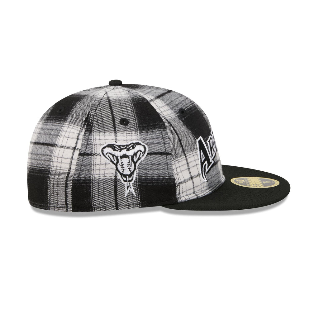 Arizona Diamondbacks Grunge Plaid Retro Crown 59FIFTY Fitted Hat
