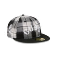 Chicago Cubs Grunge Plaid Retro Crown 59FIFTY Fitted Hat