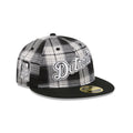 Detroit Tigers Grunge Plaid Retro Crown 59FIFTY Fitted Hat
