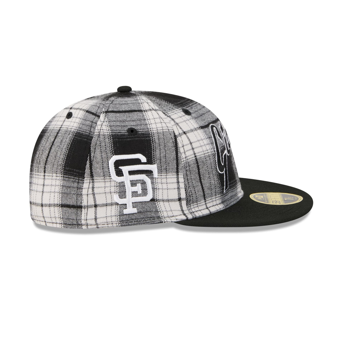 San Francisco Giants Grunge Plaid Retro Crown 59FIFTY Fitted Hat