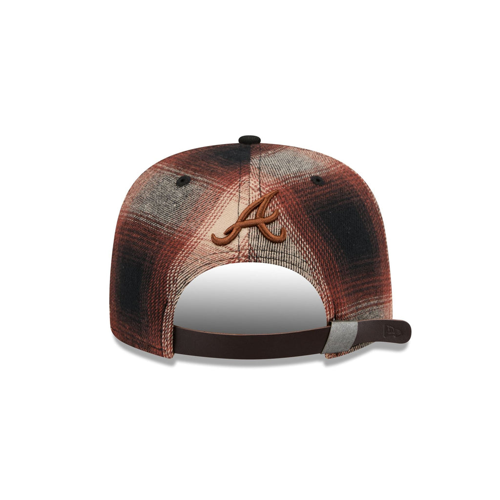 Atlanta Braves Grunge Plaid 9FIFTY A-Frame Adjustable Hat