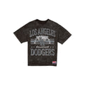 Los Angeles Dodgers Throwback Vintage Wash Women's Black T-Shirt
