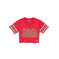 San Francisco 49ers Throwback Women's Cropped T-Shirt