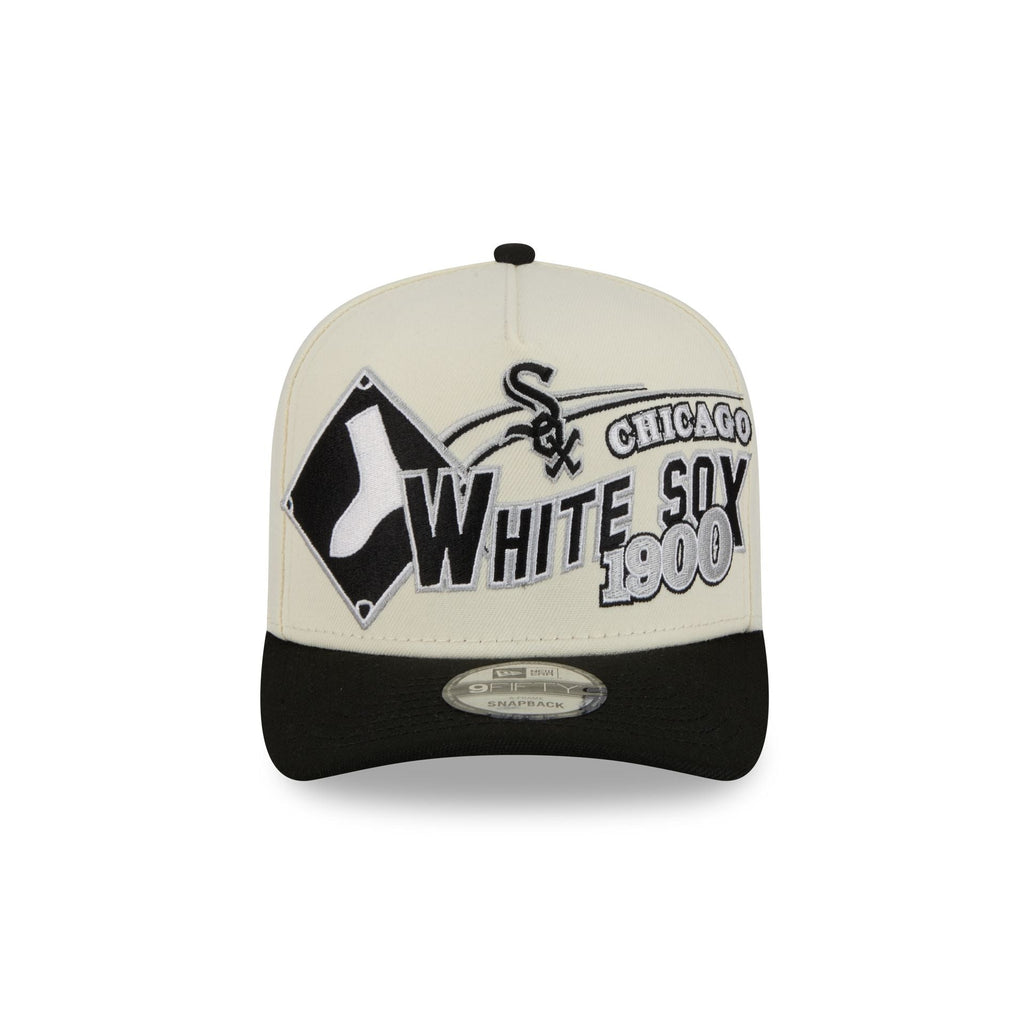 Chicago White Sox Chrome White Classic 9FIFTY A-Frame Snapback Hat