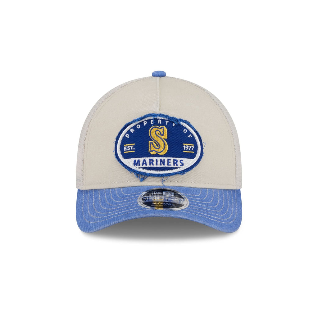 Seattle Mariners Frayed 9FORTY M-Crown A-Frame Trucker Hat