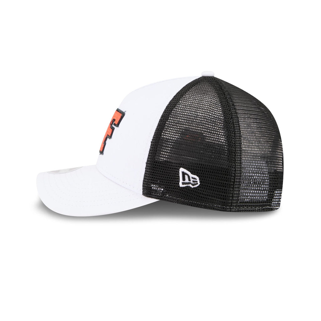 San Francisco Giants Optic White Felt Logo Women's 9FORTY M-Crown A-Frame Trucker Hat