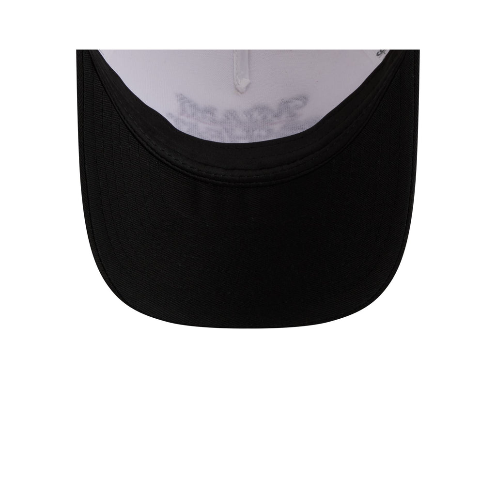 Miami Heat Retro Chrome Women's White 9FORTY M-Crown A-Frame Trucker Hat