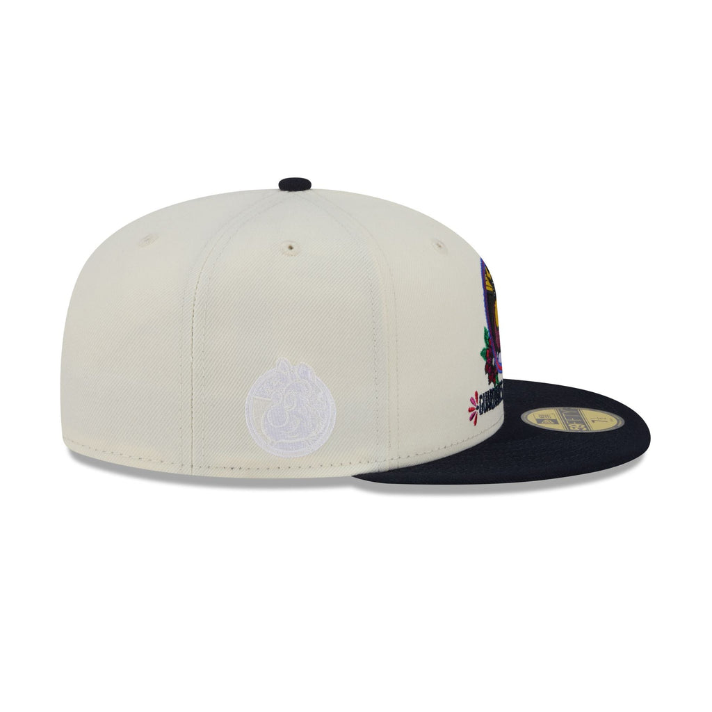 Cleveland Guardians Day of the Dead Sugar Skull Mascot 59FIFTY Fitted Hat