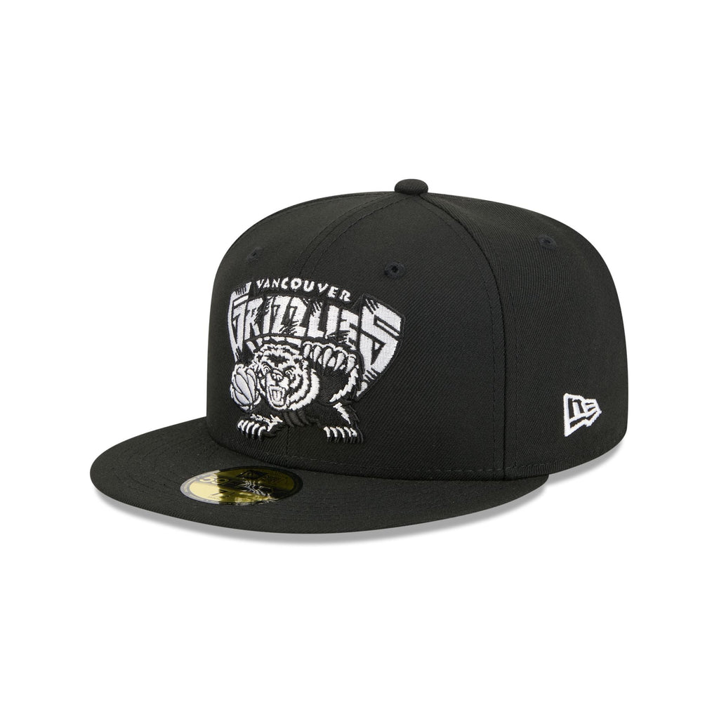 Vancouver Grizzlies 1995-2001 Hardwood Classics Black 59FIFTY Fitted Hat
