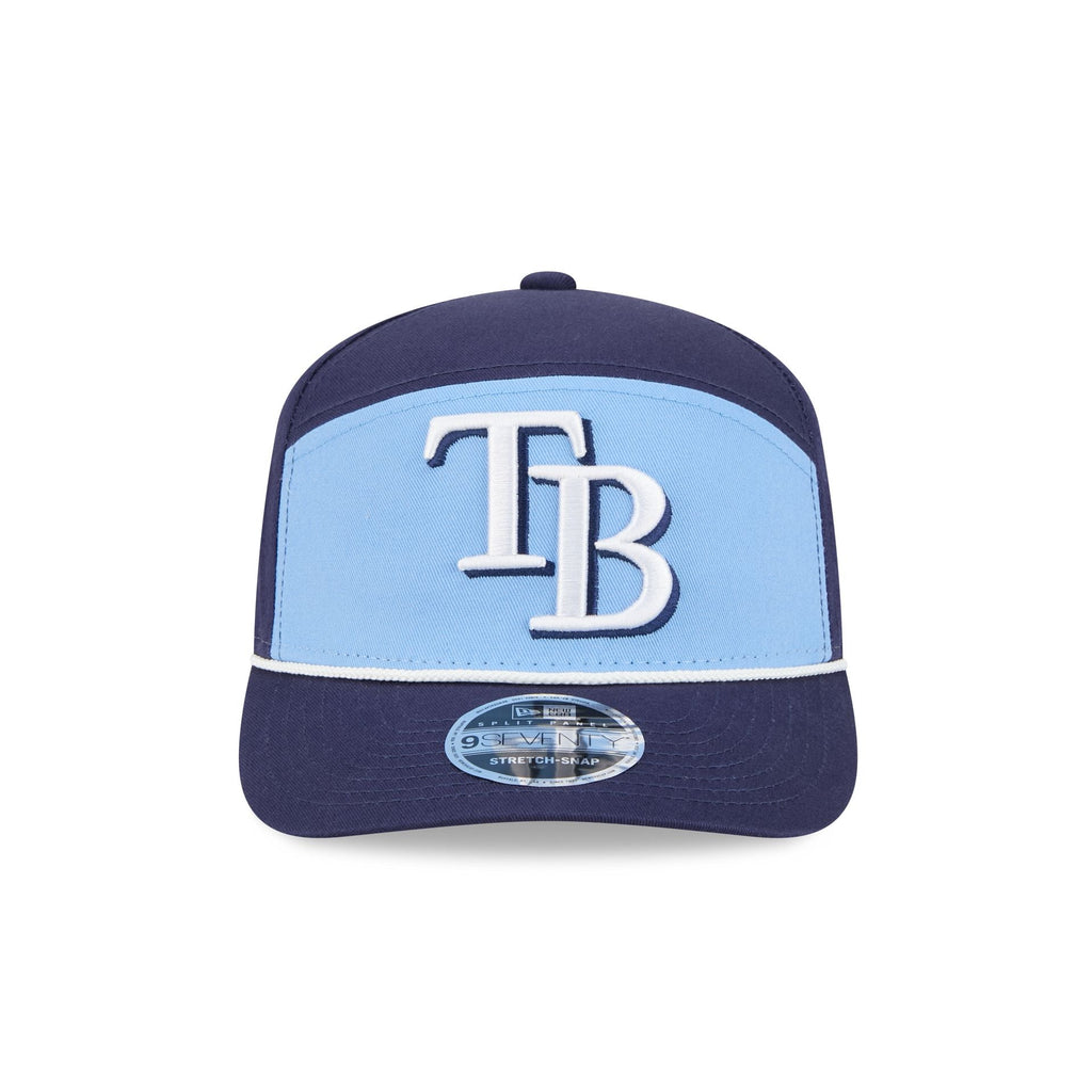 Tampa Bay Rays Split Panel 9SEVENTY Stretch-Snap Hat