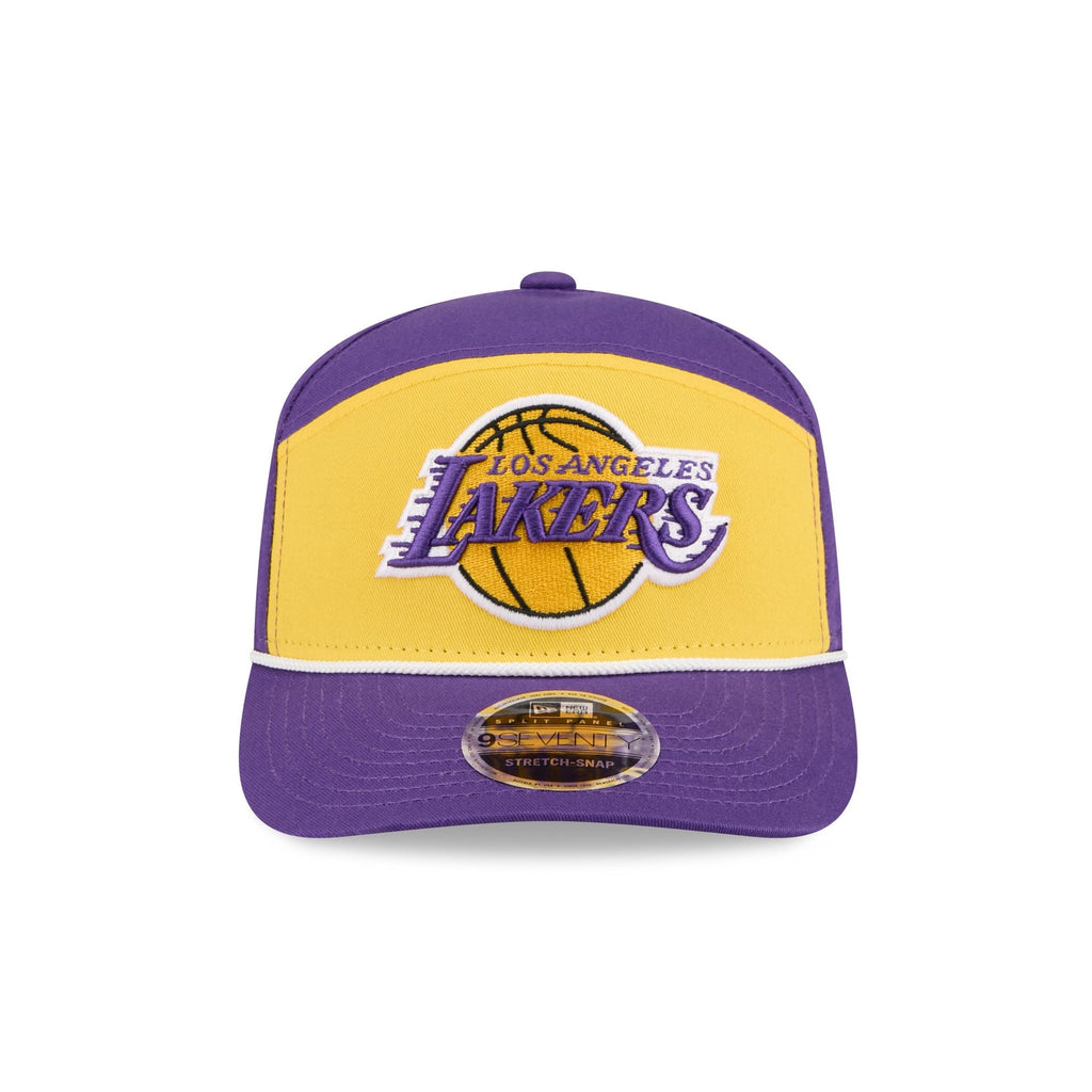 Los Angeles Lakers Split Panel 9SEVENTY Stretch-Snap Hat