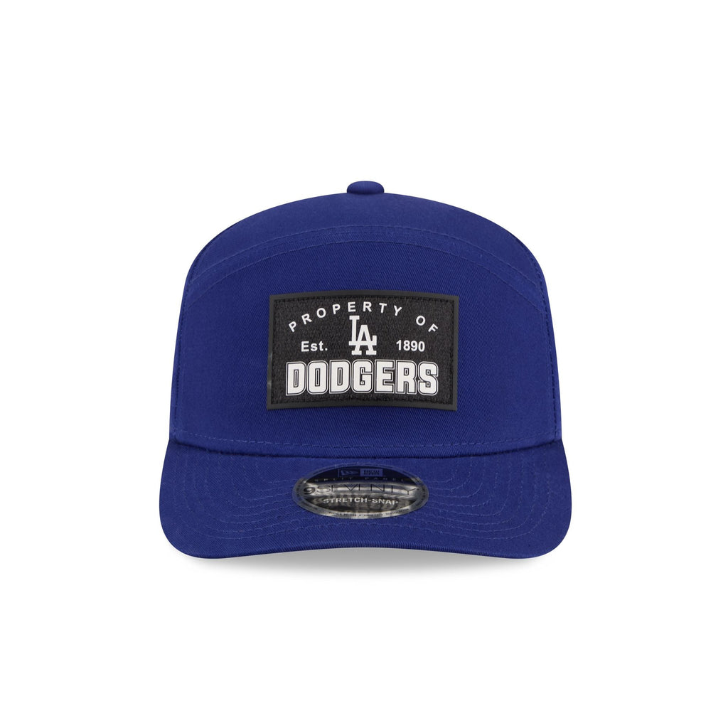 Los Angeles Dodgers Property of Patch Split Panel 9SEVENTY Stretch-Snap Hat