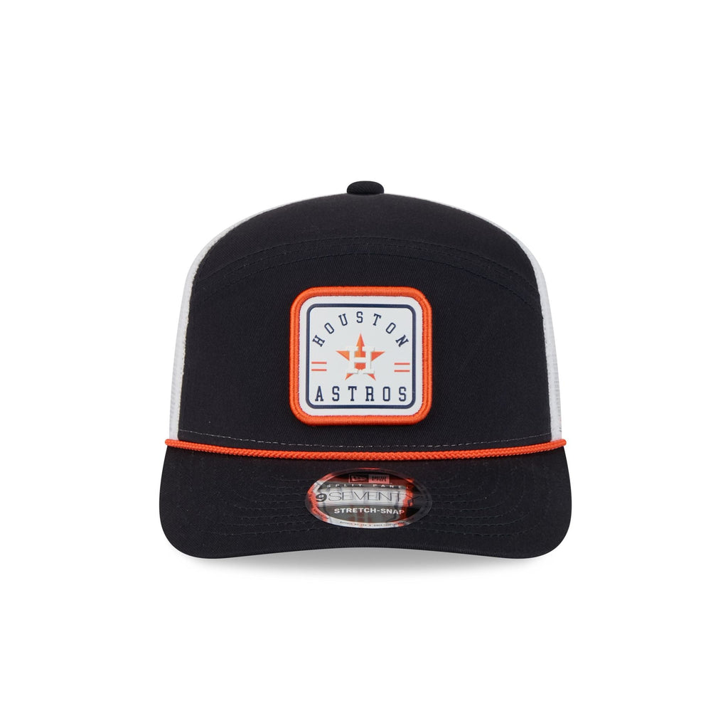 Houston Astros Square Patch Split Panel 9SEVENTY Trucker Hat