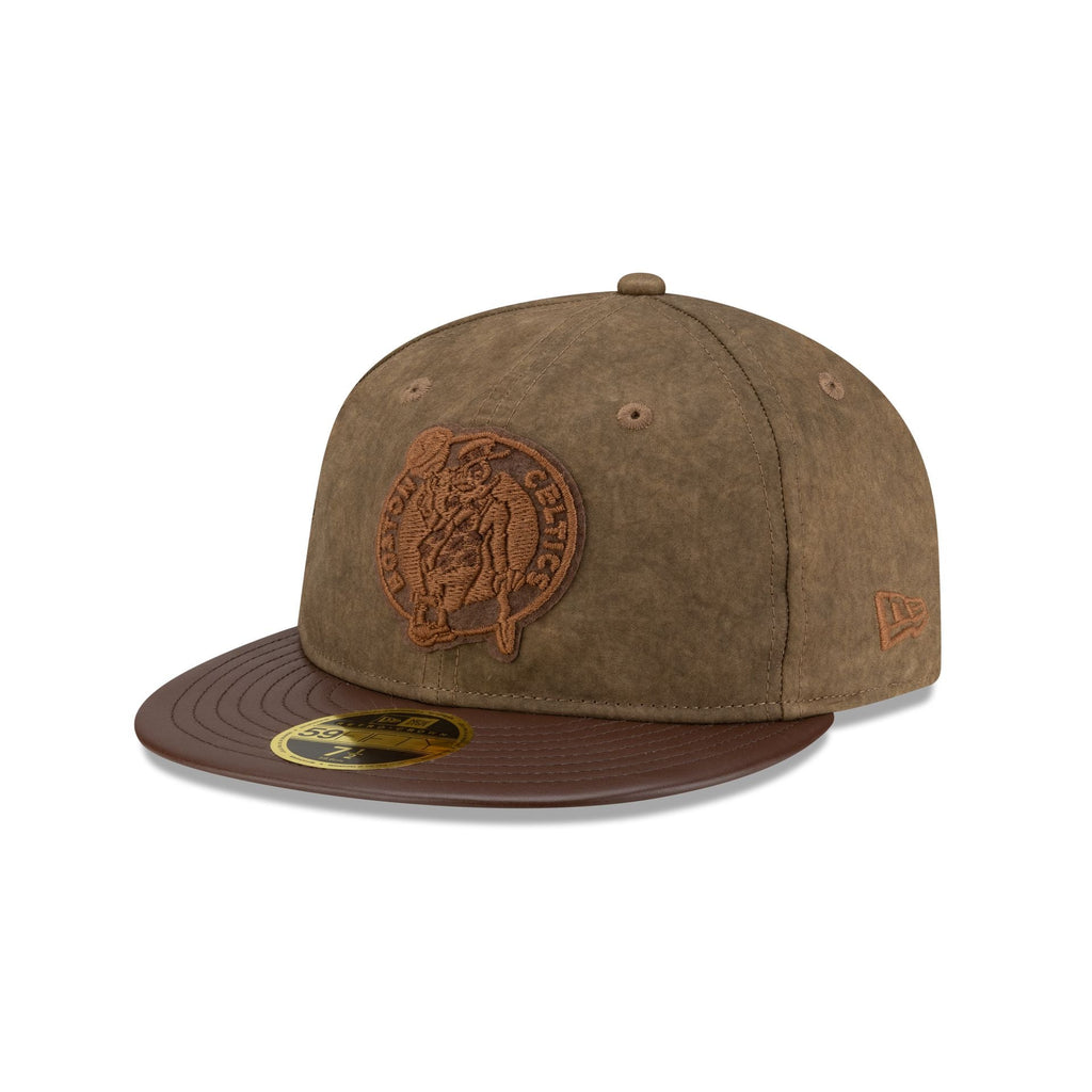Boston Celtics Utility Linen Retro Crown 59FIFTY Fitted Hat