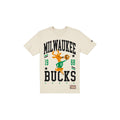 Milwaukee Bucks 1968-1992 Hardwood Classics Chrome White T-Shirt