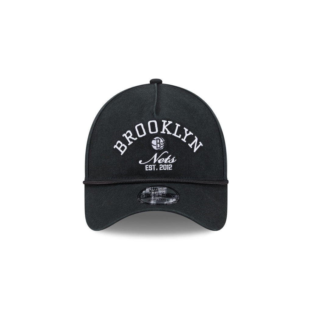Brooklyn Nets Stacked Rope 9FORTY A-Frame Snapback Hat