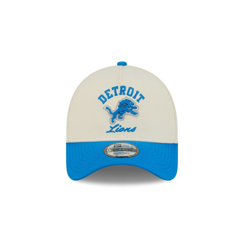 Detroit Lions Chrome White Arched 9FORTY A-Frame Snapback Hat