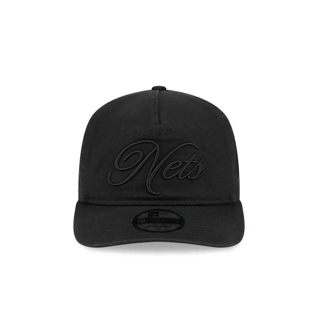 Brooklyn Nets All Black Scripted 19TWENTY Adjustable Hat