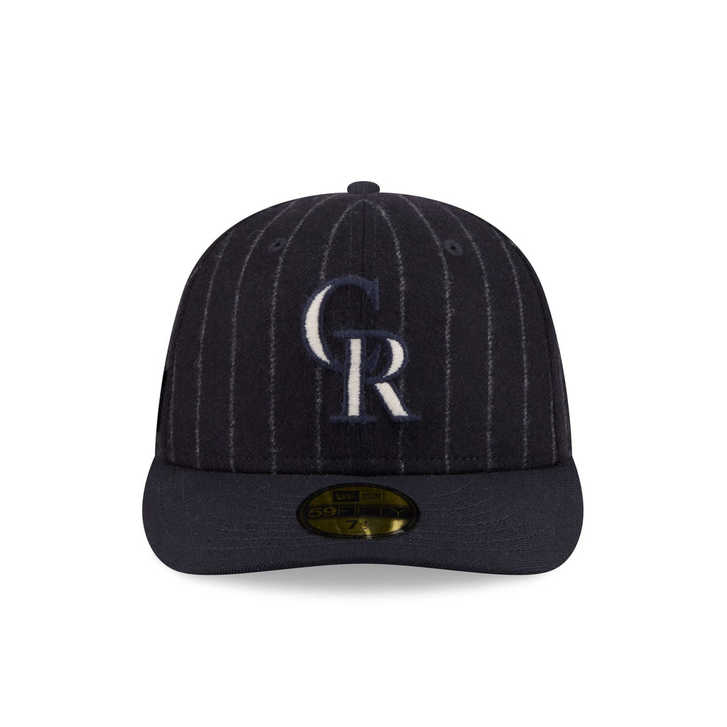 Colorado Rockies Pinstripe Merino & Cashmere Moon 59FIFTY Fitted Hat